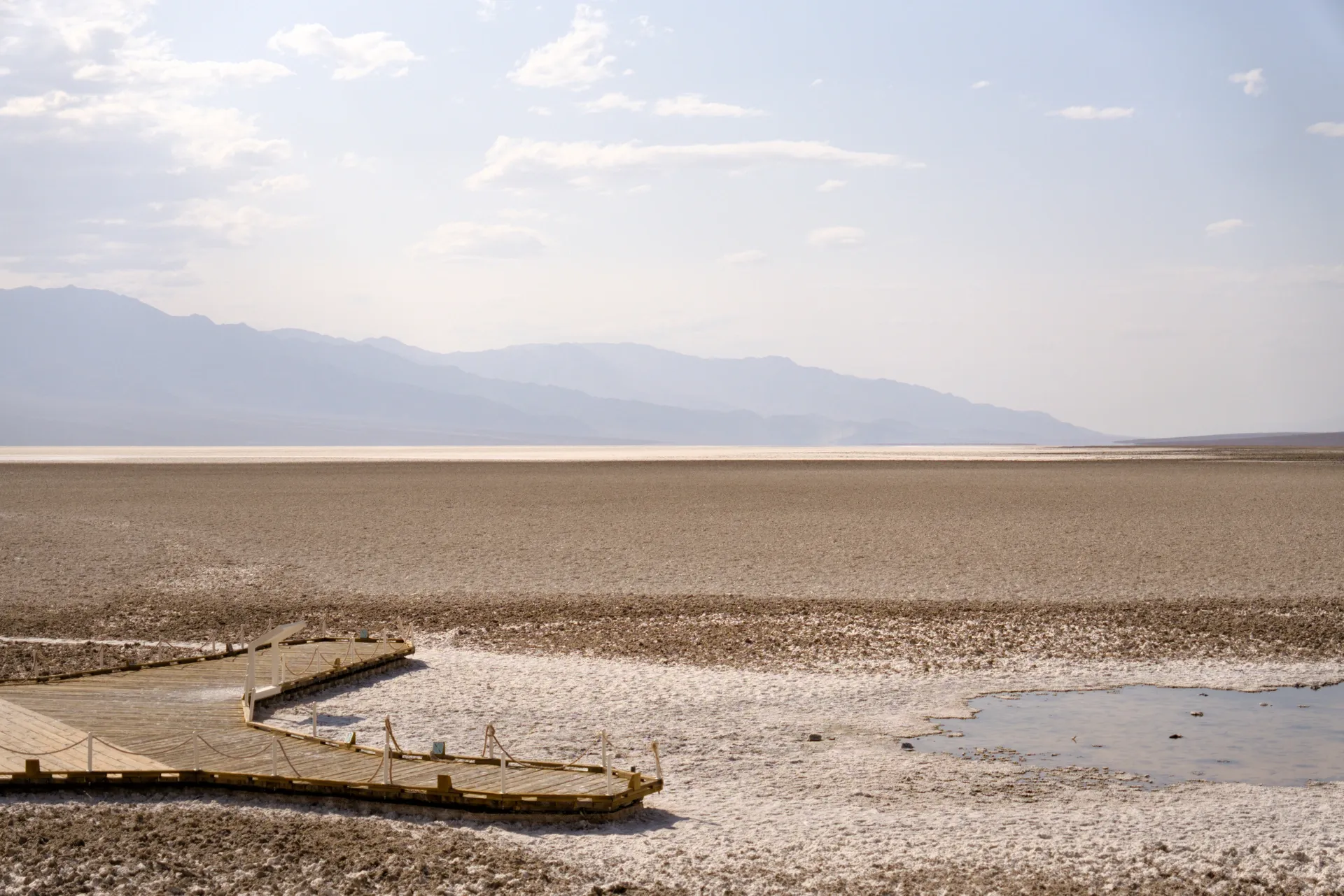 Badwater Basin boardwalk.