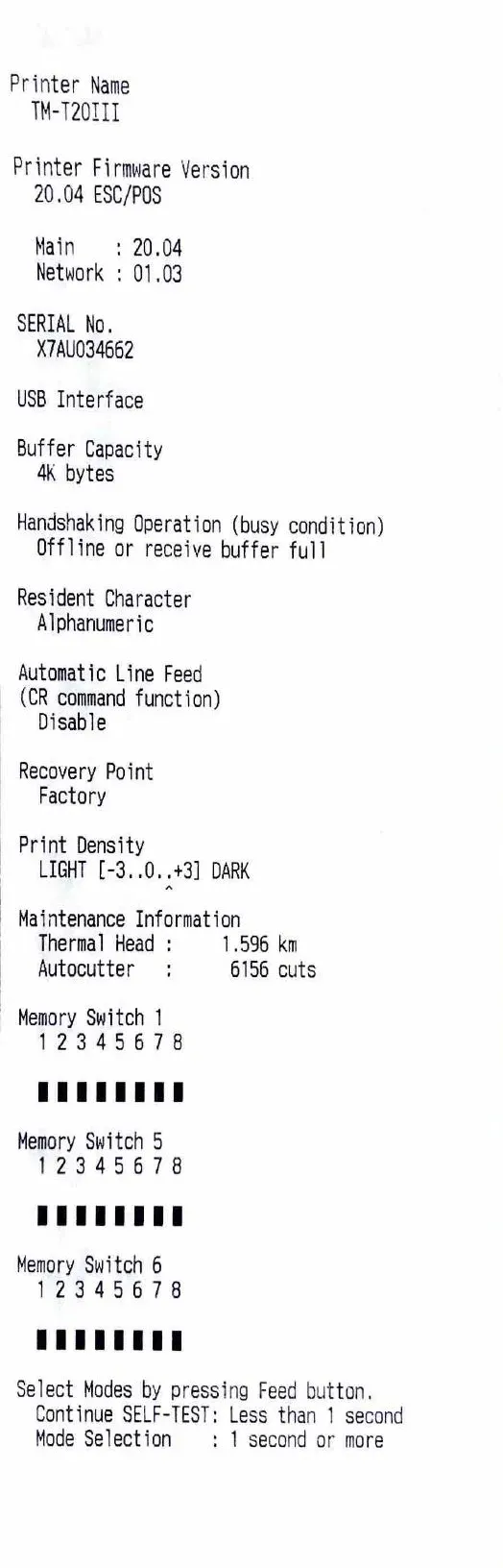 scan of a printed receipt