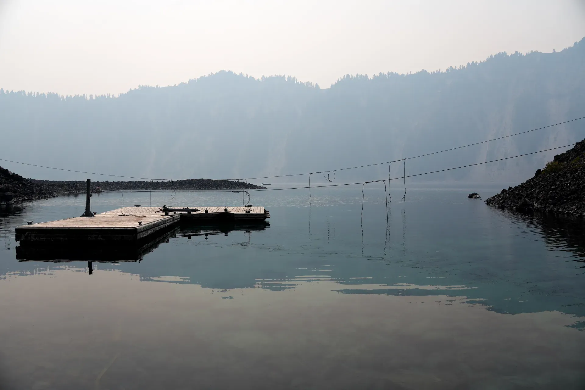 Dock at Cleetwood Cove, Crater Lake.