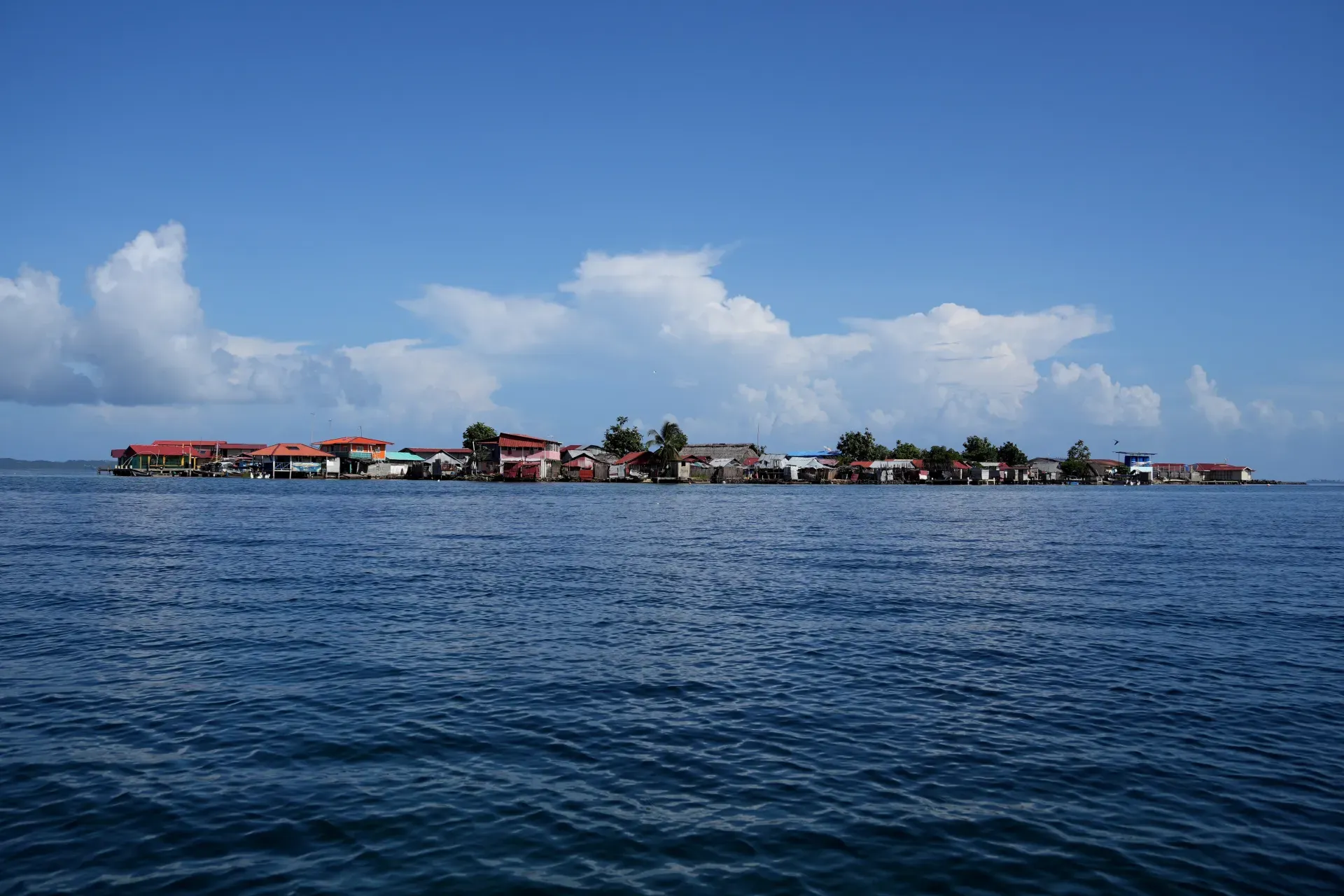 A stilt village in Guna Yala.