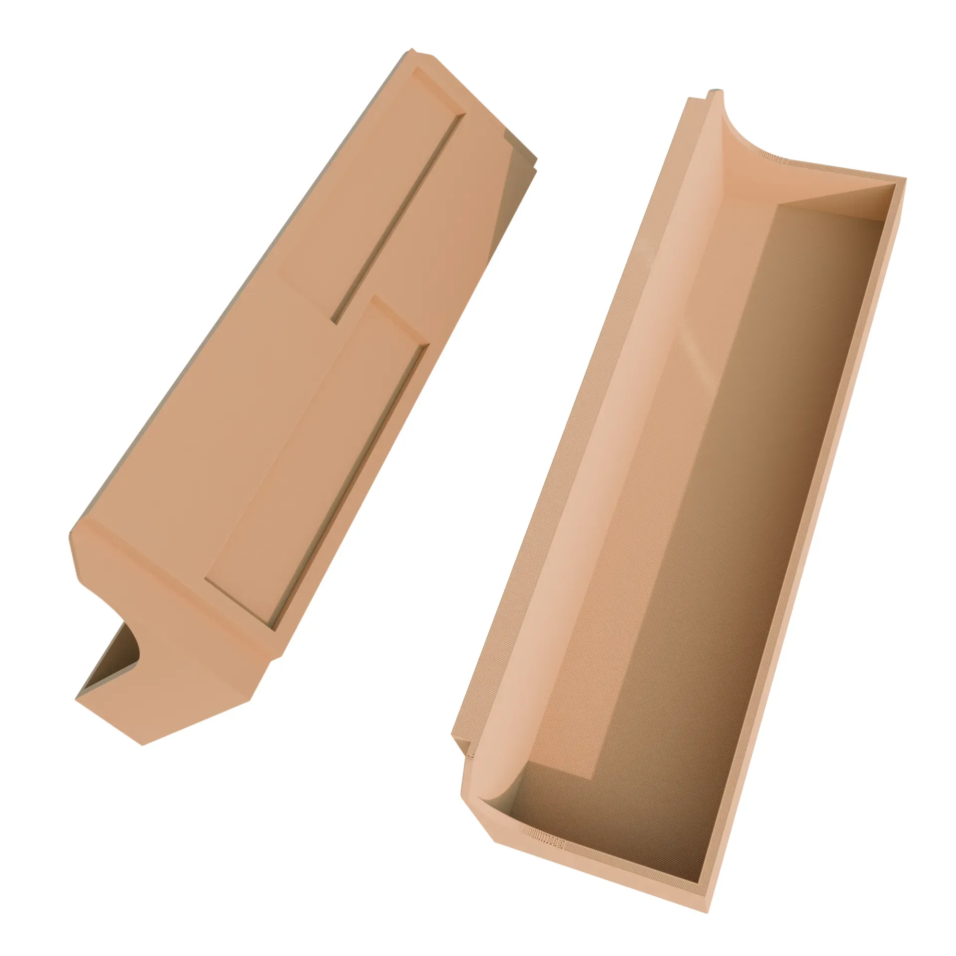 3D render of 3D printed spice shelves